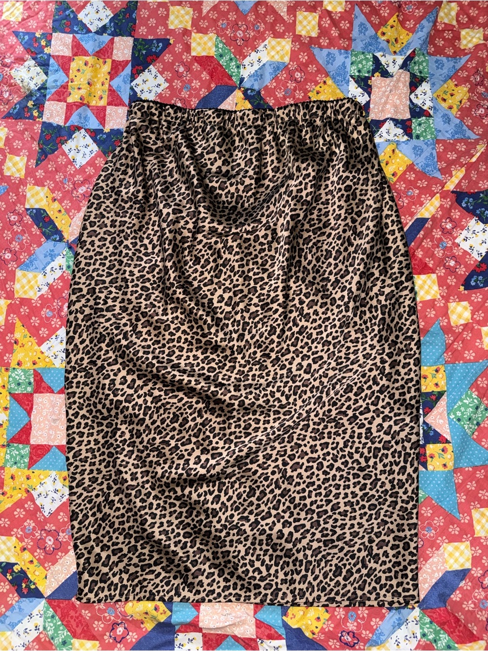 Ingrid & Isabel Leopard Print Midi Skirt - Tan and Black